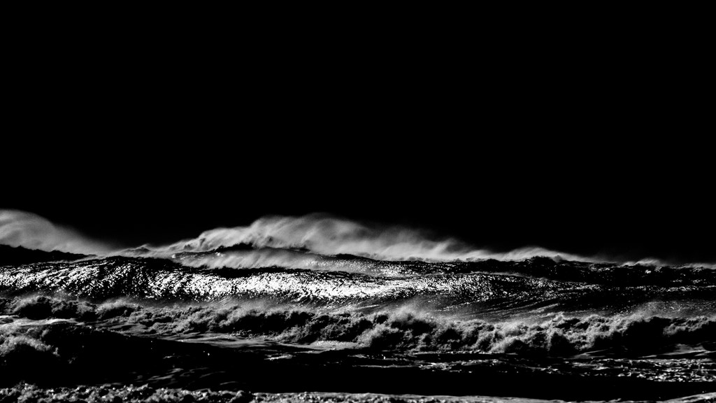 ART PHOTO OCEAN IN BLACK AND WHITE # 06