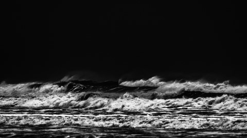 ART PHOTO OCEAN IN BLACK AND WHITE # 05